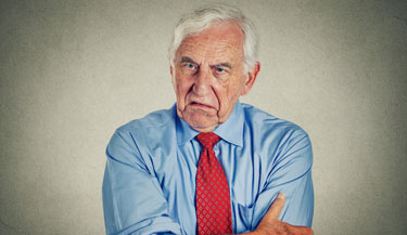 Grumpy Old Age Person